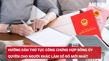 Hướng dẫn thủ tục công chứng hợp đồng ủy quyền cho người khác làm sổ đỏ mới nhất | Báo Lao Động