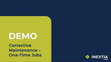 Using One-Time Jobs | INEXTIA DEMO