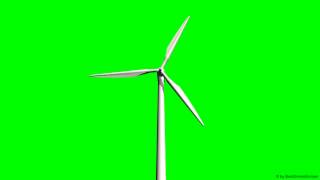 Windmill Turbine - Green Screen - Free Use