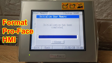 How to Initialize User Memory on Pro-face HMI | Cách Reset HMI Pro-Face về mặc định.