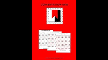 CONCENTRATION GRID - MENTAL FOCUS GRIDS (MENTAL SKILLS TRAINING EXERCISE)