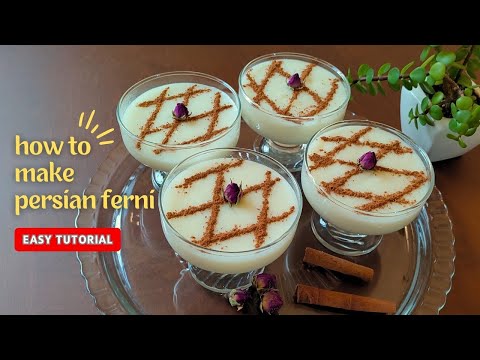 Amazing Persian ferni recipe (rice pudding)