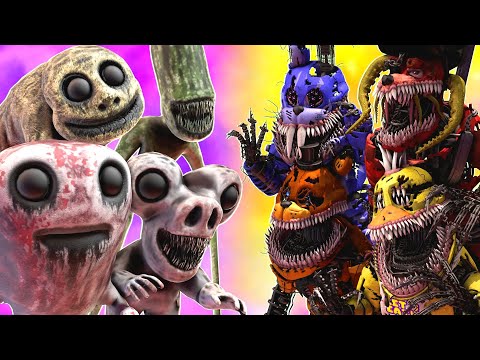 [SFM FNaF] Zoomonaly Monsters vs FNAF Corrupted