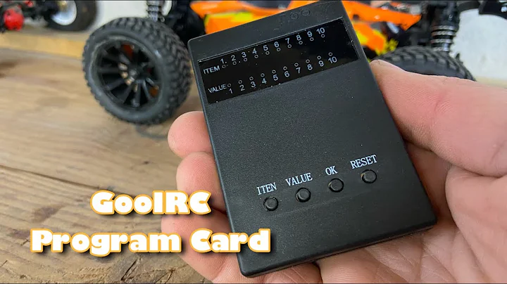 Checking Out the GoolRC ESC Program Card - Will It Solve the Cogging W/ the Jubatus?