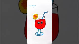 easy kids drawing #shorts #trending #viral #youtubeshorts #art #drawing #juice #creative #kids #yt