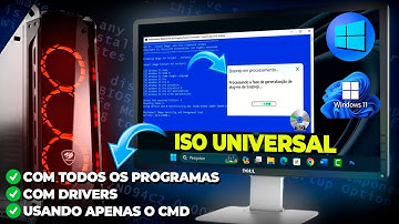 Crie SUA ISO do Windows 10 ou 11 com TODOS os PROGRAMAS e DRIVERS USANDO 1 COMANDO NO CMD!