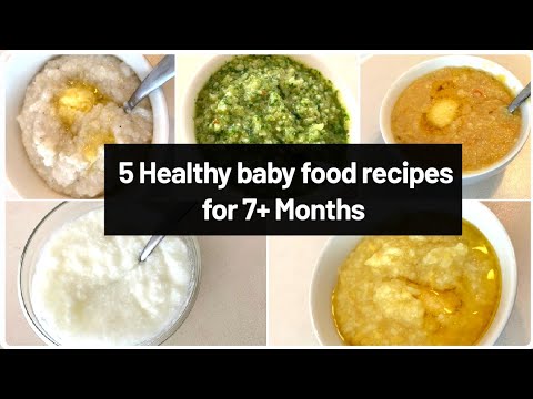 baby-food-recipes-for-7+-months-|-healthy-recipes|-curd-rice,-spinnach-rice,-moogdal-rice,-urad-rice