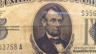 1934 $5 silver certificate Net Worth