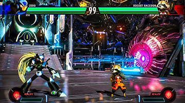 Marvel vs Capcom Infinite | Zero & Arthur vs Rocket Raccoon & X | PC Gameplay 4K