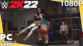 WWE 2K22 | LARA CROFT V MIRANDA LAWSON! | Backstage Brawl [60 FPS PC]