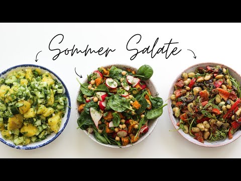 Ich zeige euch meine drei liebsten Salate | perfekte für den Frühling & Sommer