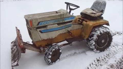 Playing with a 1200 cub cadet