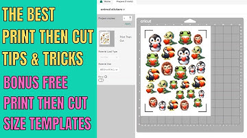 Print then cut a full page with Cricut - Templates included!