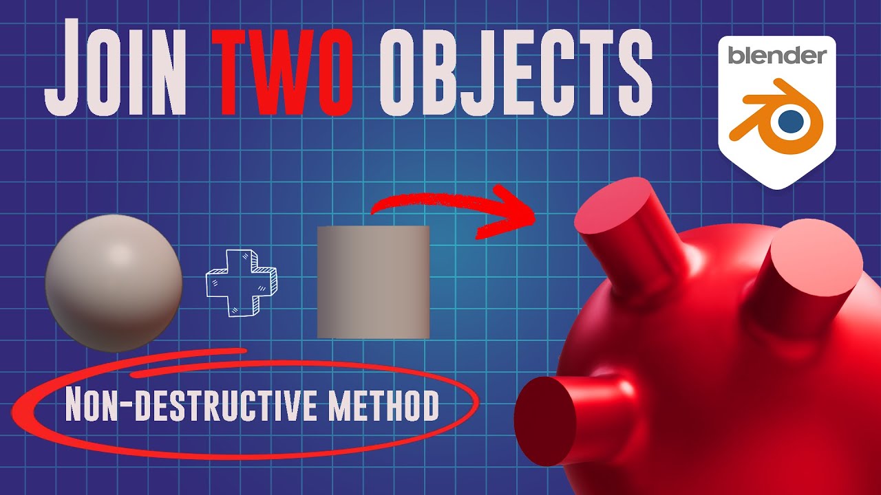 Join two objects in blender tutorial | Non Destructive |CG Player - YouTube