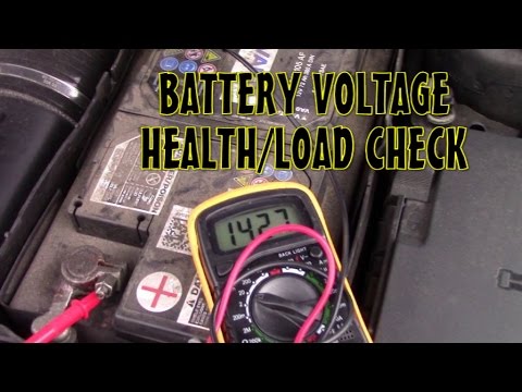 Car 12V Battery Voltage Health or Load Check using Multimeter  - Audi A3 and All Cars