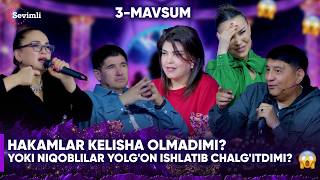 KIM EKAN 3-MAVSUM 23-SON HAKAMLAR KELISHA OLMADIMI? YOKI NIQOBLILAR YOLG'ON ISHLATIB CHALG'ITDIMI?