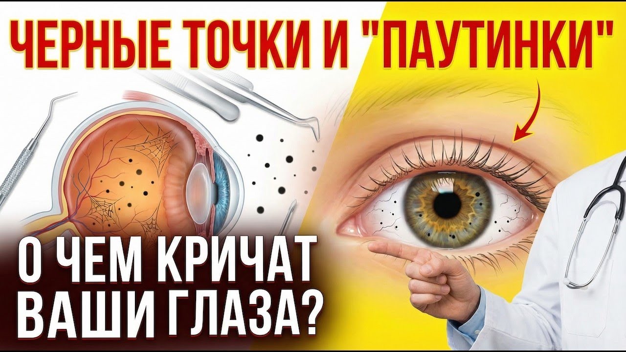 МУШКИ перед глазами? Это НЕ возраст! Как очистить зрение изнутри. Объясняет врач.