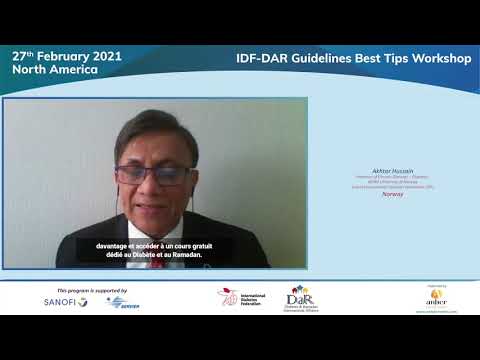 IDF-DAR Diabetes and Ramadan webinar series 2021 -  North America