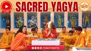 Sacred Morning Yagya in the Presence of HH Param Pujya Swamiji| || 01 Apr 2024