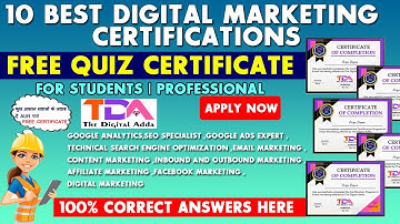 10 Best Digital Marketing Certifications | Professional Certifications in 2minutes