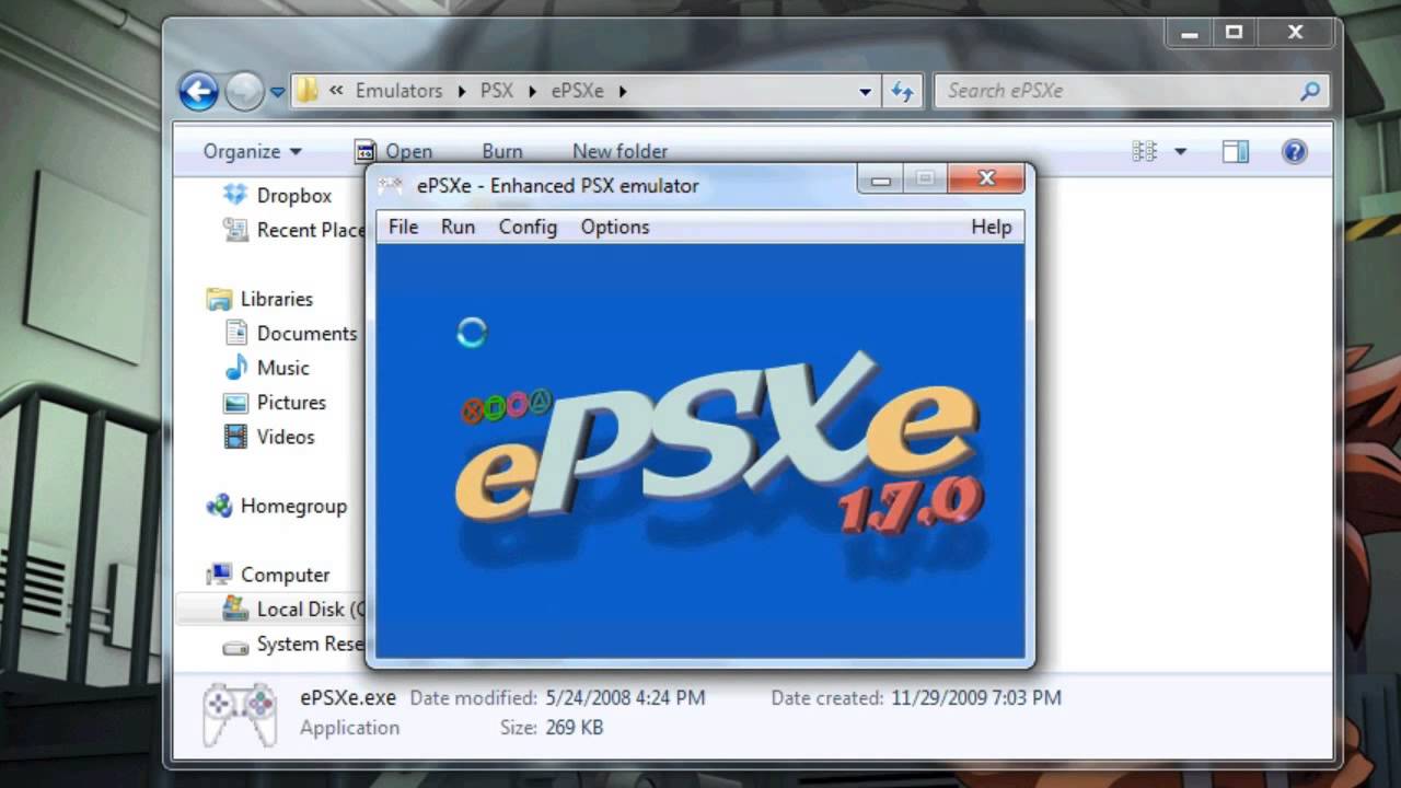 memory card epsxe 1.7.0