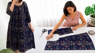 I Sewed A Bomb From 1 Meter Of Fabric A Trendy Dress Without A Pattern That Suits Everyone.
