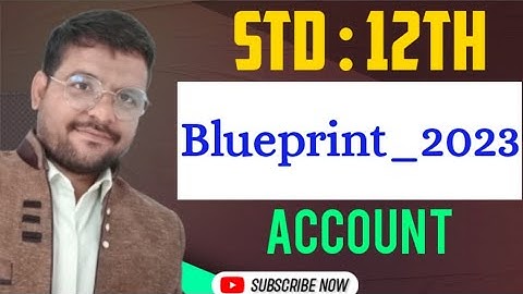 #class12th #account #blueprint2023 | Full Paper Blueprint cover as per GSEB #gseb