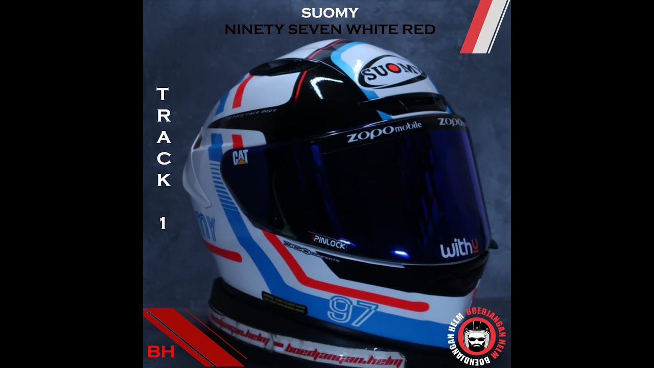 SUOMY TRACK 1 Ninety Seven  RED BLUE LINE 