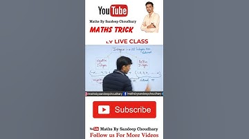 Types of Integers | Number System | Maths Shorts | Maths By Sandeep Choudhary