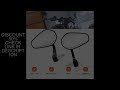 7/8" or 1" Motorcycle Motorbike Scooters Rear View Side Mirror Handle Bar End Mirrors For Yamaha Kaw