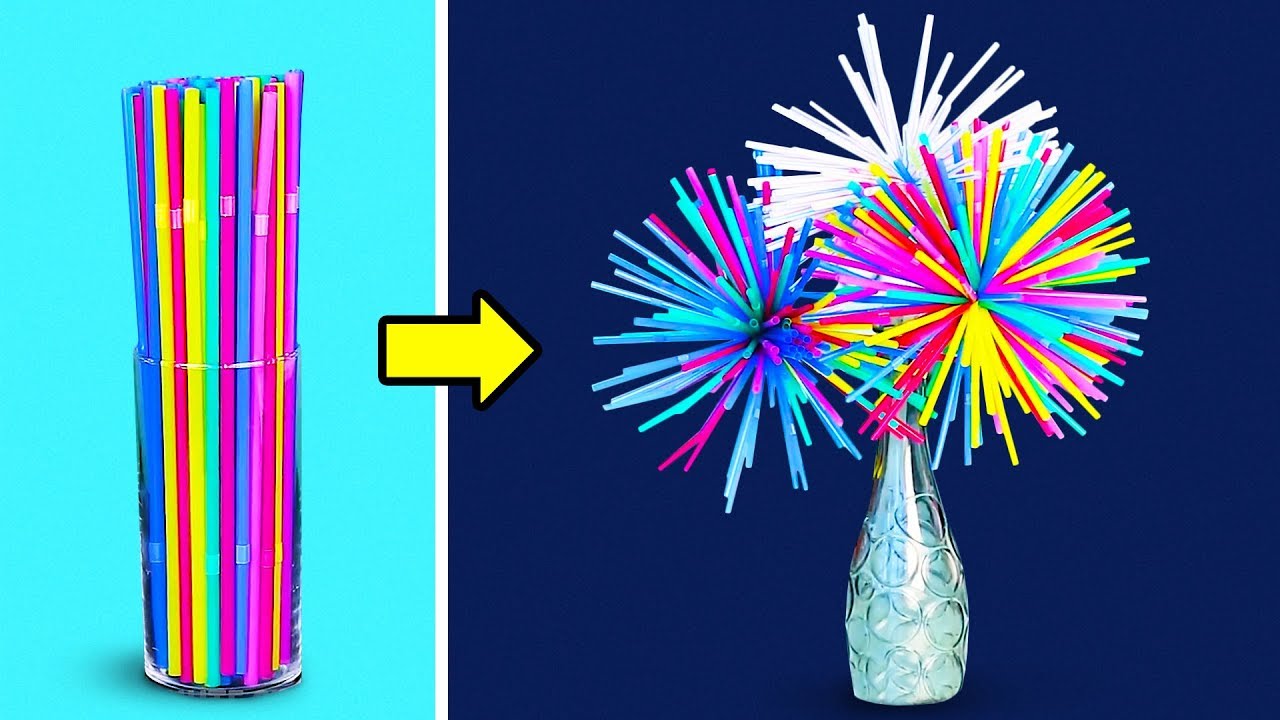 11 COOL CRAFTS WITH STRAWS
