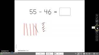 Subtracting Two-Digit Numbers using Base-Ten Blocks