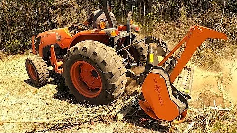 POWER TO PTO! 60 HP TRACTOR MULCHER IS MORE IMPRESSIVE THAN YOU THINK! TMC CANCELA TFE-150!