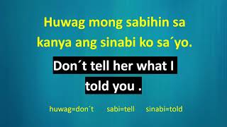 TAGALOG ENGLISH SPEAKING PRACTICE (100 TAGALOG EXPRESSIONS USING “SA”)