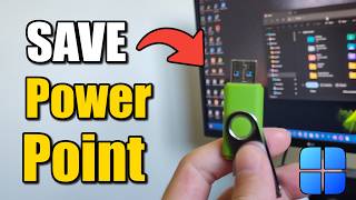 How To Save A PowerPoint On USB Flash Drive - Easy Tutorial