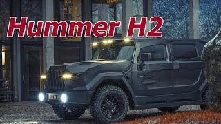 Dartz-Modified Hummer H2 Has A Biometric Gun Safe Hummer H2 Machine Gun Hood Handles