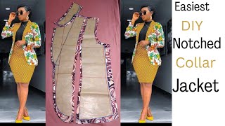 How to draft Ladies Jacket\/Blazer\/Notched Collar Jacket Step by Step with Detailed explanation