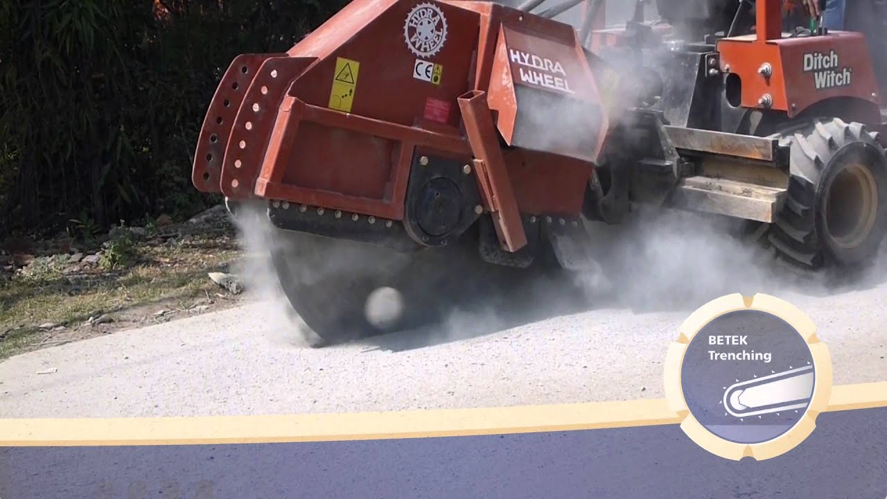 BETEK Microtrenching: Methoden zur Verlegung von Glasfaserkabel / Methods to lay fiber optic cables