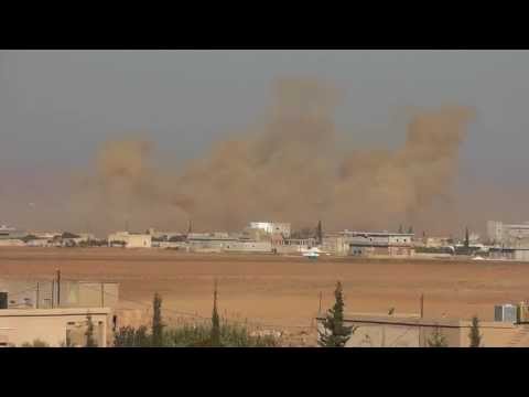 حماة | سحابة من الدخان نتيجة القصف على الريف الشرقي | 13-10-2013