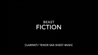 BEAST - FICTION - Clarinet/ Tenor Saxophone Sheet Music