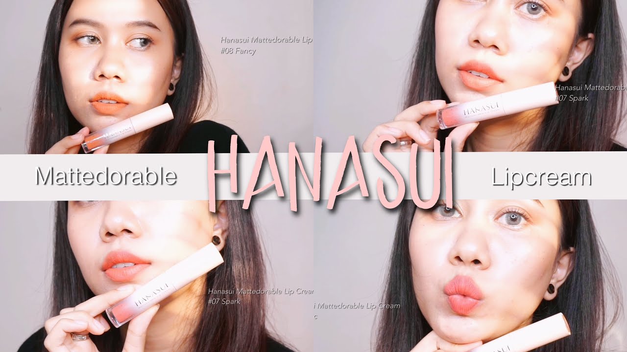 HANASUI MATTEDORABLE LIPCREAM | Review & Swatch Lip Cream 20 Ribuan ? Recommended ✨