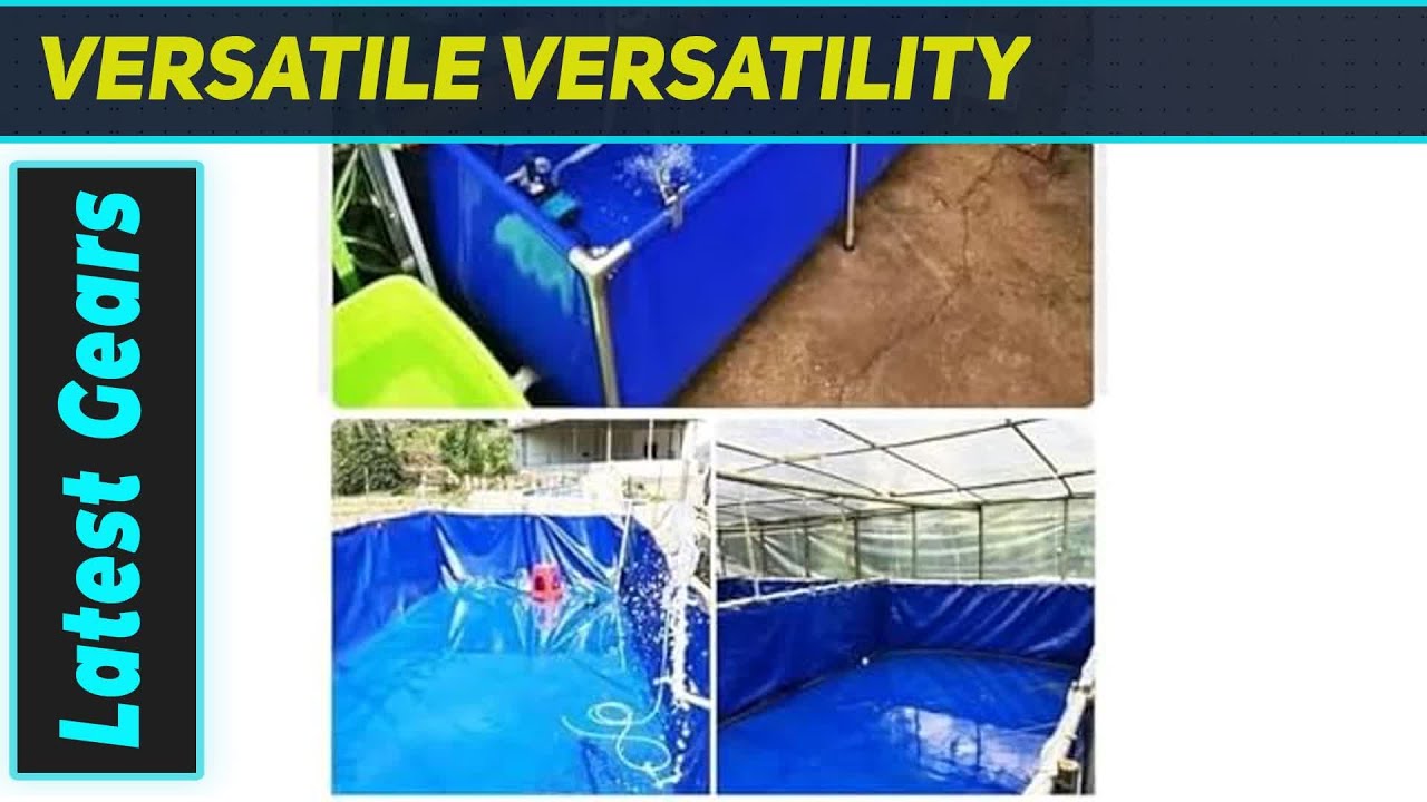 Amazing Portable Fish Pond? Steel Frame PVC Canvas Tank