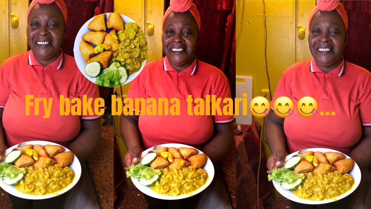How to make banana// fig talkari with fry bake Trinidad style😋😋👍🏻 YouTube