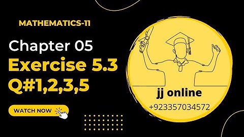 11th Class Math || Ch 05 Partial Fractions || Exercise 5.3 Question 1,2,3 and 05