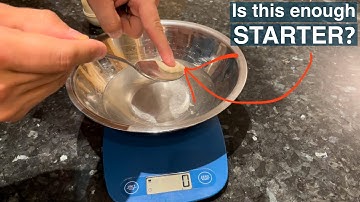 Making a whole loaf of sourdough bread with 1 GRAM of starter