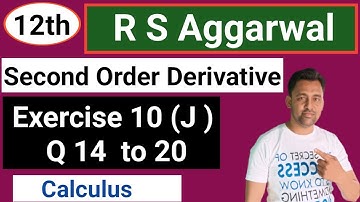 12th | Differentiation |  Ex :- 10  ( j ) | Q 14 to Q 20 | R S Aggarwal  |  @PHYSICS - V - GYAAN ​
