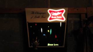 Miller High Life Bouncing Ball Sign c.1960