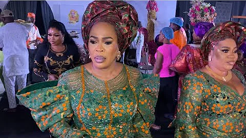 FAITHIA BALOGUN STEAL THE SHOW AS SHE ARRIVED SIKIRATU SINDODO MOTHER BURIAL