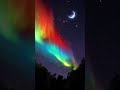 Gm rainbow aurora night moon