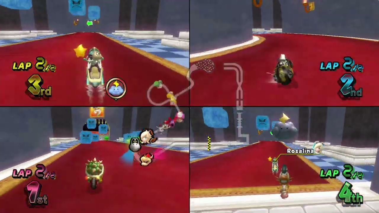 Mario Kart Wii Custom Tracks (Wiimms) ✦ 4 Players #855 (3 Tracks) Mirror